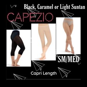 Free!!! S/M Capezio Hip Rider Capri Tights